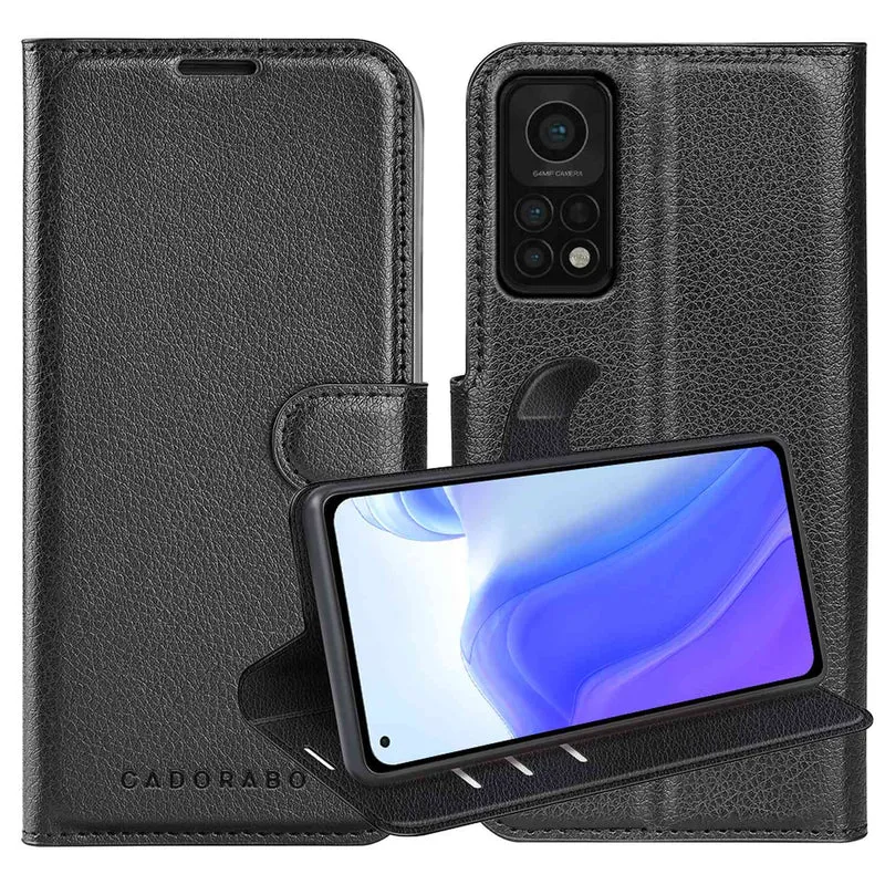 Cadorabo Hülle kompatibel mit Xiaomi Mi 10T / Mi 10T PRO Schutzhülle mit Magnetverschluss, Standfunktion und Kartenfach