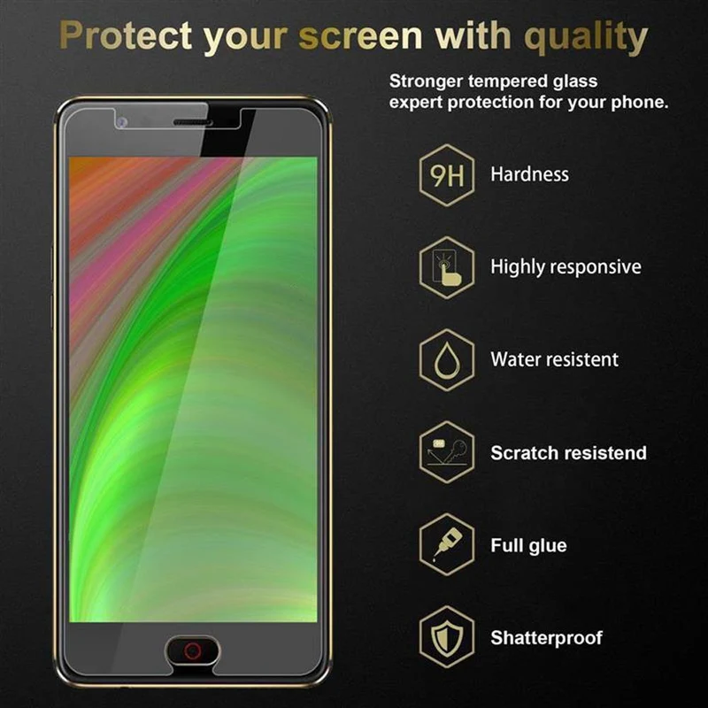 Cadorabo 3x Panzer Folie kompatibel mit ZTE Nubia M2 LITE - Schutzfolie 3er Pack Gehärtetes (Tempered) Display-Schutzglas in 9H Härte mit 3D Touch Kompatibilität