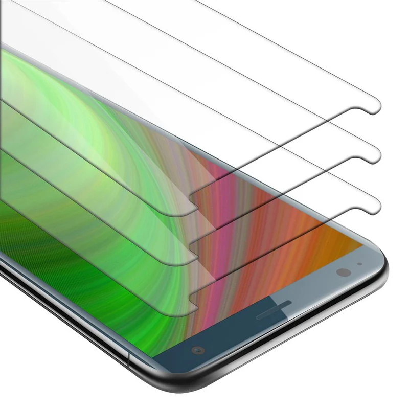 Cadorabo 3x Panzer Folie kompatibel mit Sony Xperia XZ2 - Schutzfolie 3er Pack Gehärtetes (Tempered) Display-Schutzglas in 9H Härte mit 3D Touch Kompatibilität