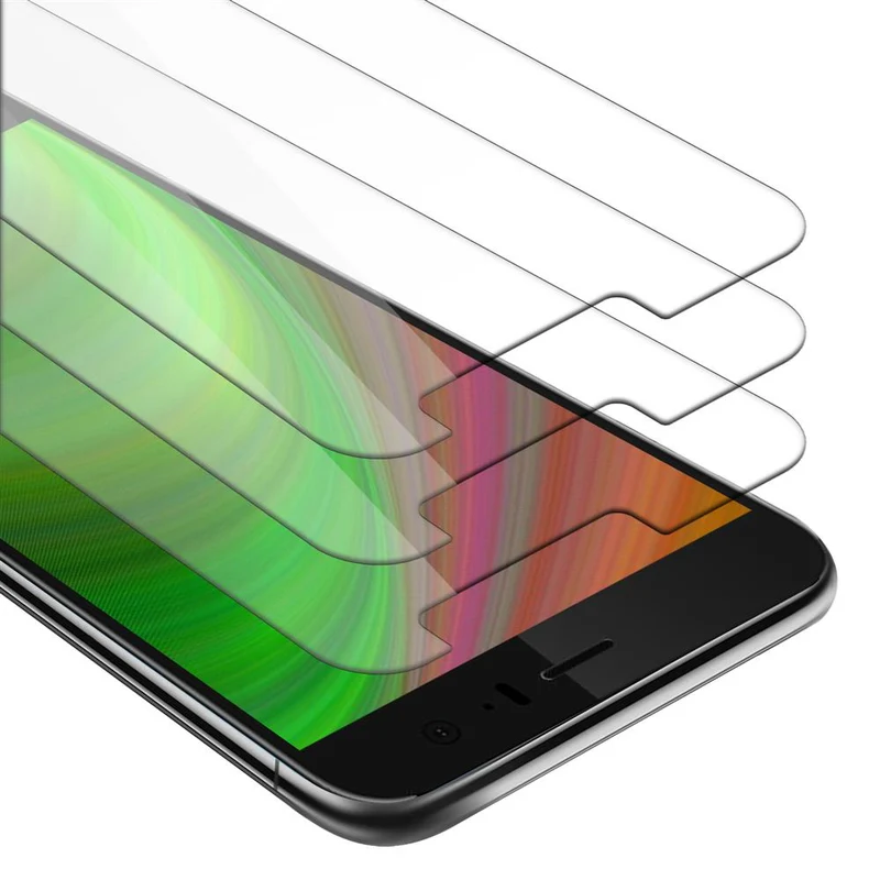 Cadorabo 3x Panzer Folie kompatibel mit HTC OCEAN / U11 - Schutzfolie 3er Pack Gehärtetes (Tempered) Display-Schutzglas in 9H Härte mit 3D Touch Kompatibilität