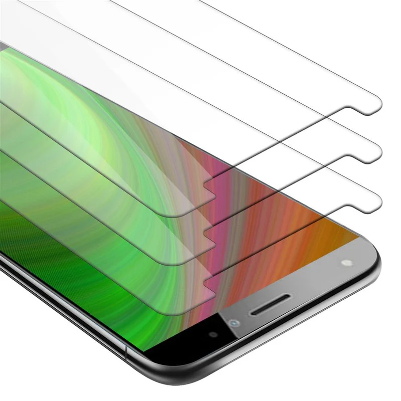Cadorabo 3x Panzer Folie kompatibel mit Huawei MATE S - Schutzfolie 3er Pack Gehärtetes (Tempered) Display-Schutzglas in 9H Härte mit 3D Touch Kompatibilität