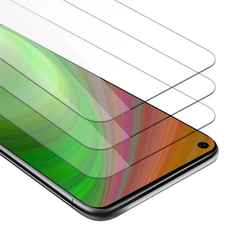 Cadorabo 3x Panzer Folie kompatibel mit Huawei MATE 30 LITE - Schutzfolie 3er Pack Gehärtetes (Tempered) Display-Schutzglas in 9H Härte mit 3D Touch Kompatibilität