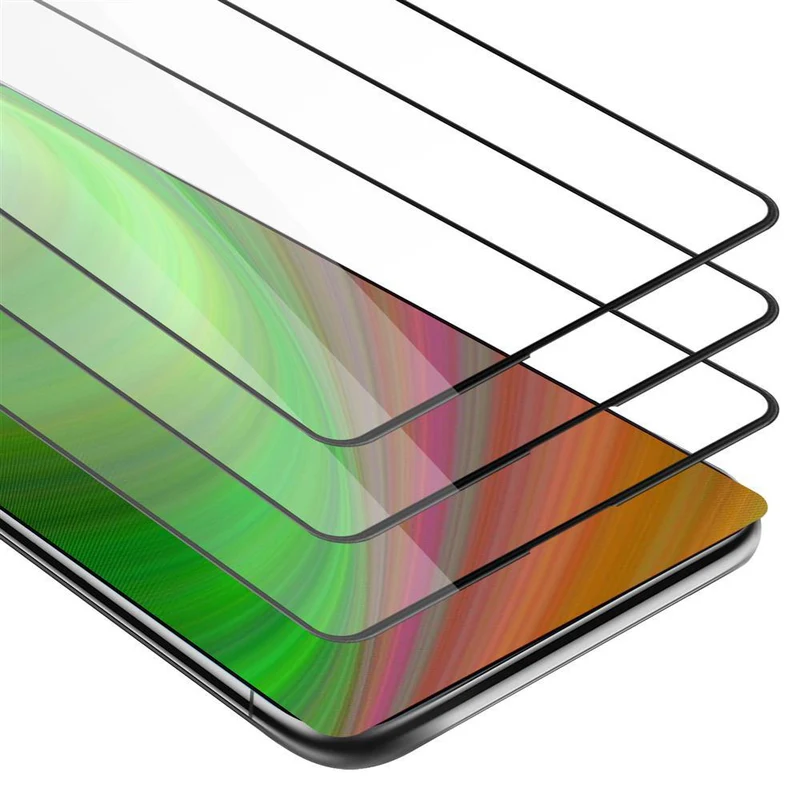 Cadorabo 3x Vollbild Panzer Folie kompatibel mit Xiaomi Mi MIX 2 - Schutzfolie 3er Pack Gehärtetes (Tempered) Display-Schutzglas in 9H Härte mit 3D Touch