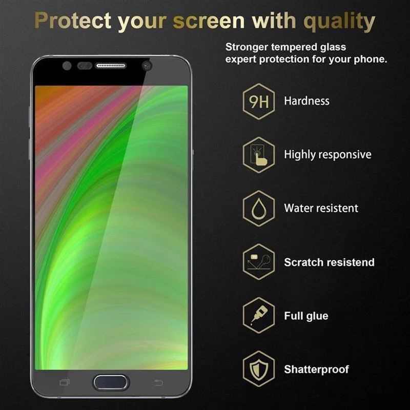 Cadorabo 3x Vollbild Panzer Folie kompatibel mit Samsung Galaxy NOTE 5 - Schutzfolie 3er Pack Gehärtetes (Tempered) Display-Schutzglas in 9H Härte mit 3D Touch