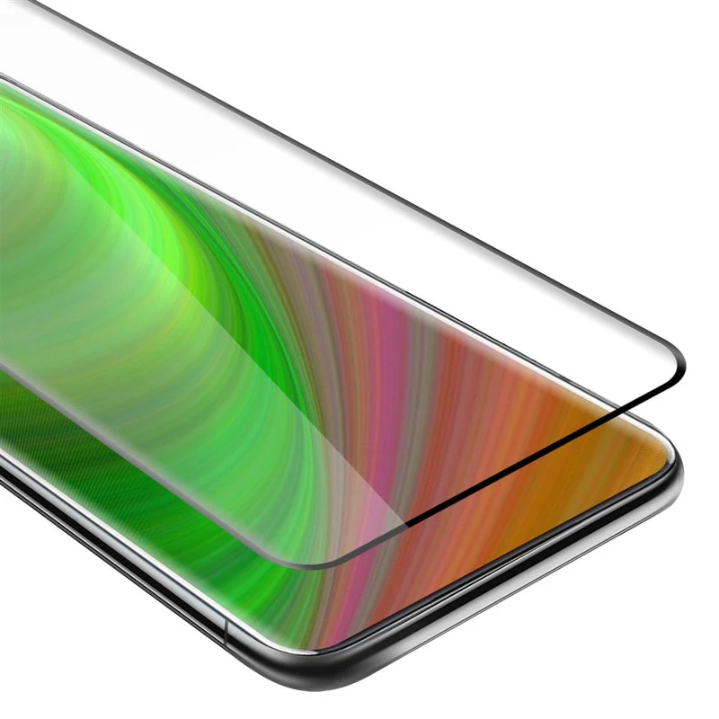 Cadorabo Vollbild Panzer Folie kompatibel mit OnePlus 7 PRO - Schutzfolie Gehärtetes (Tempered) Display-Schutzglas in 9H Härte mit 3D Touch