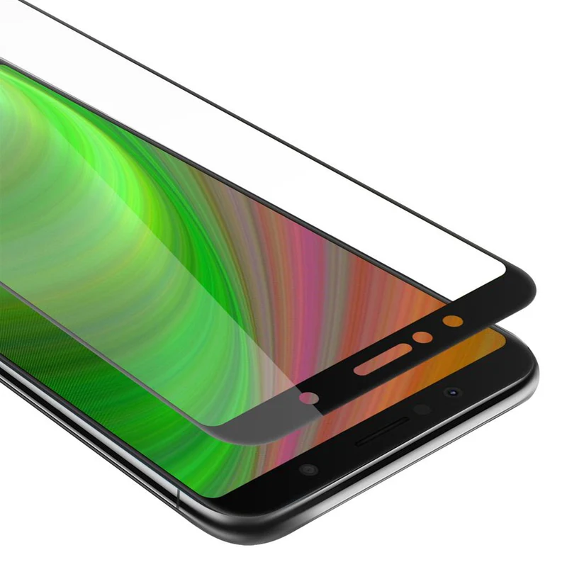 Cadorabo Vollbild Panzer Folie kompatibel mit Asus ZenFone MAX PRO M1 (6 Zoll) - Schutzfolie Gehärtetes (Tempered) Display-Schutzglas in 9H Härte mit 3D Touch