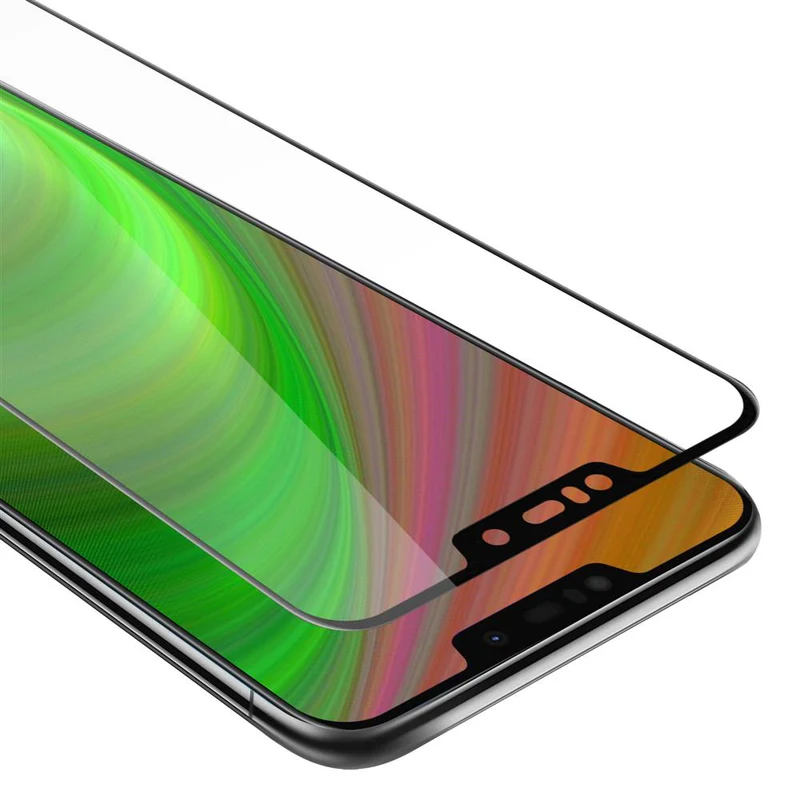 Cadorabo Vollbild Panzer Folie kompatibel mit Asus ZenFone MAX M2 - Schutzfolie Gehärtetes (Tempered) Display-Schutzglas in 9H Härte mit 3D Touch