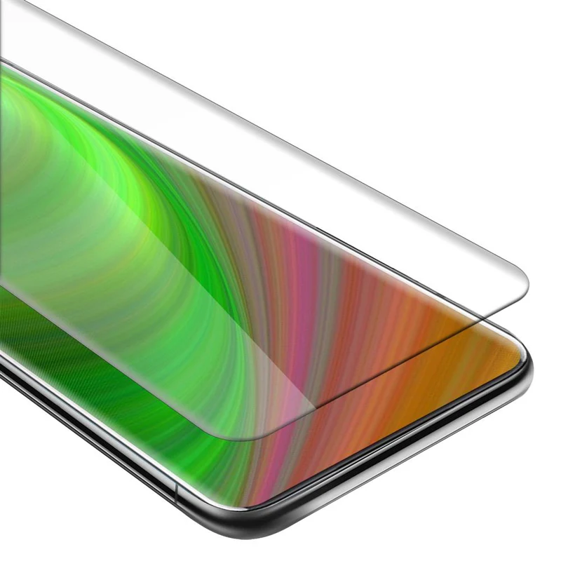 Cadorabo Panzer Folie kompatibel mit OnePlus 7 PRO - Schutzfolie Gehärtetes (Tempered) Display-Schutzglas in 9H Härte mit 3D Touch Kompatibilität