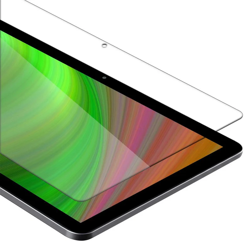 Cadorabo Panzer Folie kompatibel mit Huawei MediaPad T5 10 (10.1 Zoll) Gehärtetes (Tempered) Display-Schutzglas in 9H Härte mit 3D Touch Kompatibilität