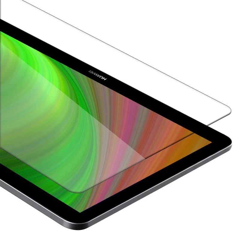 Cadorabo Panzer Folie kompatibel mit Huawei MediaPad T3 10 (9.6 Zoll) Gehärtetes (Tempered) Display-Schutzglas in 9H Härte mit 3D Touch Kompatibilität