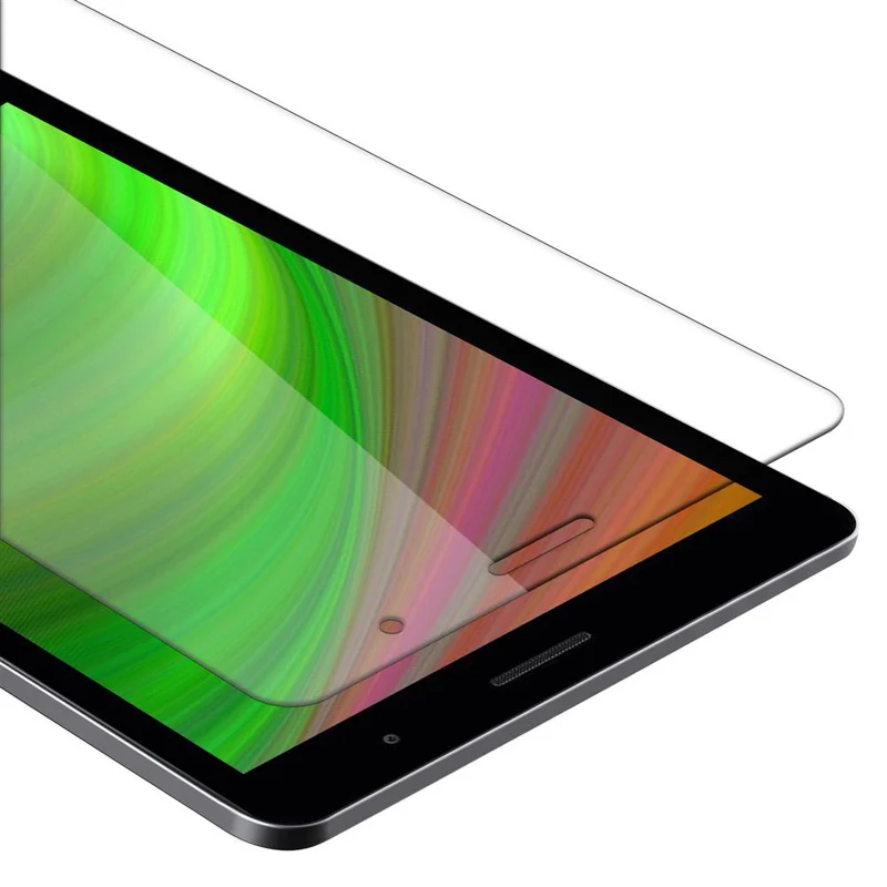 Cadorabo Panzer Folie kompatibel mit Huawei MediaPad T3 8 (8.0 Zoll) Gehärtetes (Tempered) Display-Schutzglas in 9H Härte mit 3D Touch Kompatibilität