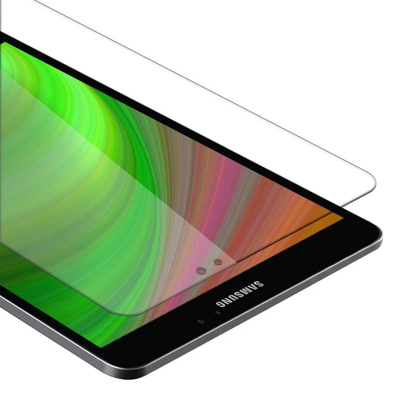 Cadorabo Panzer Folie kompatibel mit Samsung Galaxy Tab S3 (9.7 Zoll) Gehärtetes (Tempered) Display-Schutzglas in 9H Härte mit 3D Touch Kompatibilität