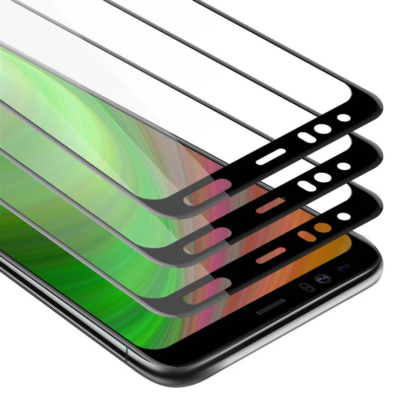 Cadorabo 3x Vollbild Panzer Folie kompatibel mit Google PIXEL 4 XL - Schutzfolie 3er Pack Gehärtetes (Tempered) Display-Schutzglas in 9H Härte mit 3D Touch