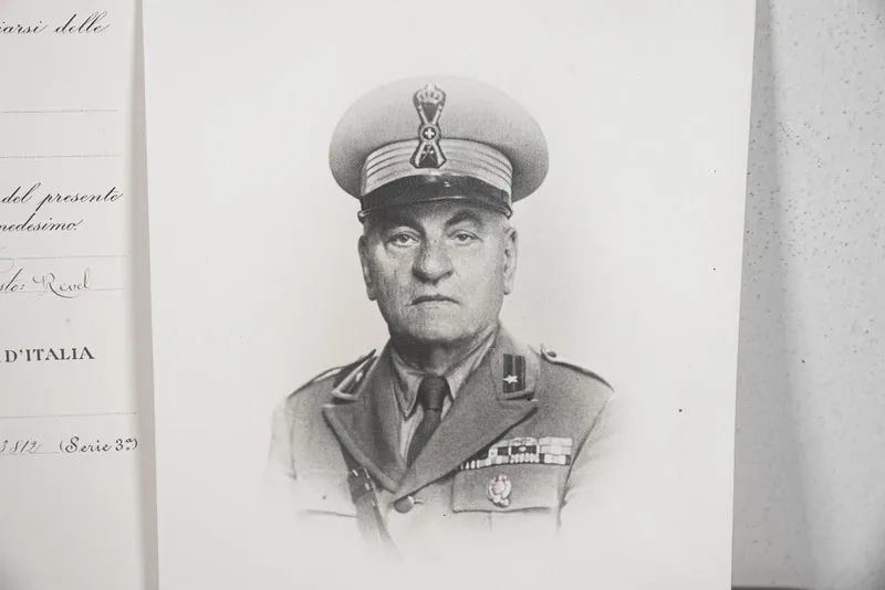 Zertifikat des Kommandanten der Krone von Italien