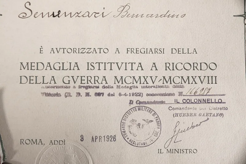 WW1 "Minted from Enemy Bronze" Medaille mit Zertifikat