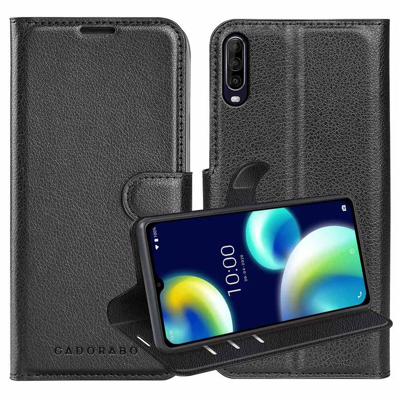 Cadorabo Hülle kompatibel mit WIKO VIEW 4 LITE Schutzhülle mit Magnetverschluss, Standfunktion und Kartenfach