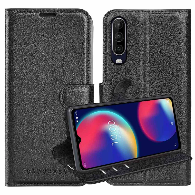 Cadorabo Hülle kompatibel mit WIKO VIEW 4 Schutzhülle mit Magnetverschluss, Standfunktion und Kartenfach