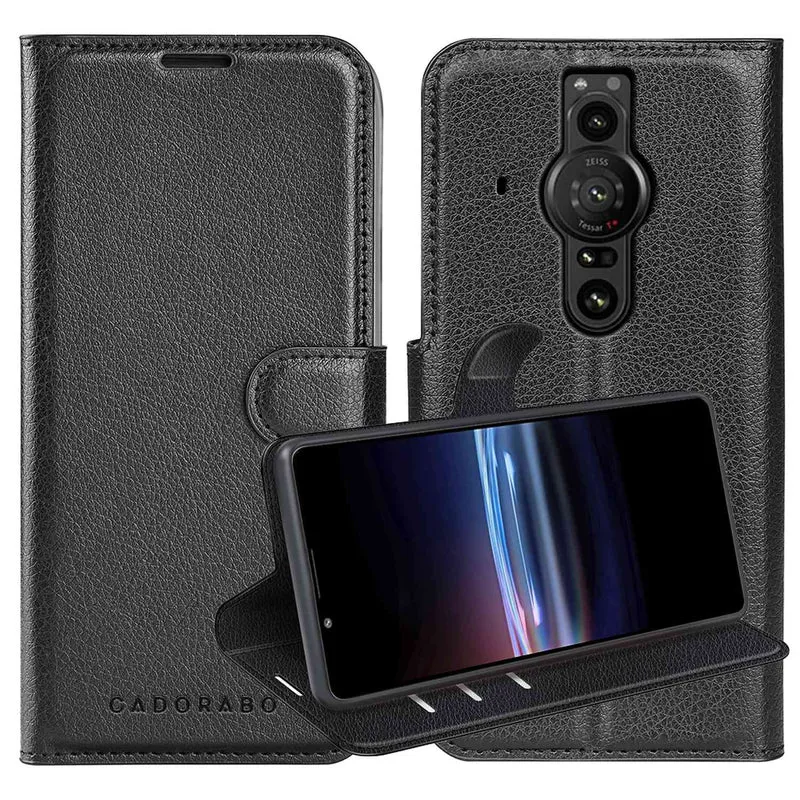 Cadorabo Hülle kompatibel mit Sony Xperia PRO-I Schutzhülle mit Magnetverschluss, Standfunktion und Kartenfach