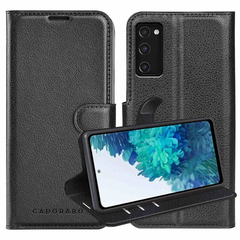Cadorabo Hülle kompatibel mit Samsung Galaxy S20 FE Schutzhülle mit Magnetverschluss, Standfunktion und Kartenfach