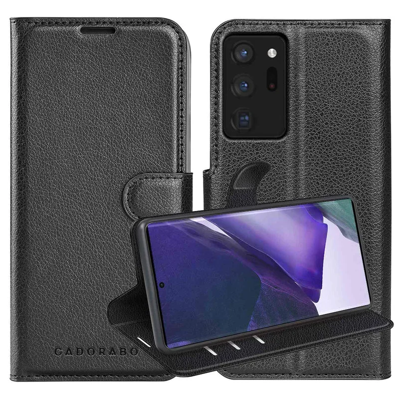 Cadorabo Hülle kompatibel mit Samsung Galaxy NOTE 20 ULTRA Schutzhülle mit Magnetverschluss, Standfunktion und Kartenfach