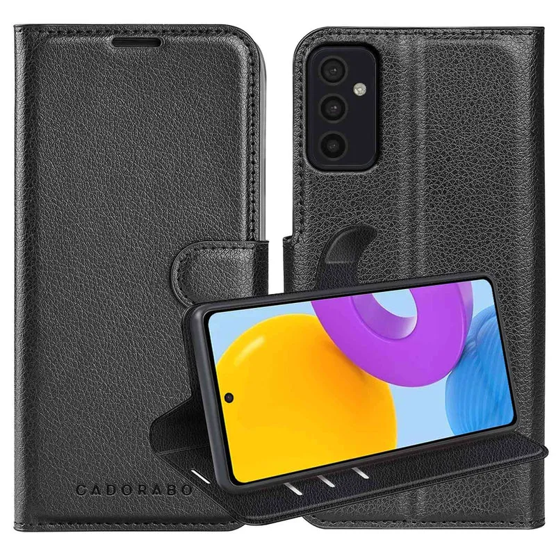 Cadorabo Hülle kompatibel mit Samsung Galaxy M52 5G Schutzhülle mit Magnetverschluss, Standfunktion und Kartenfach