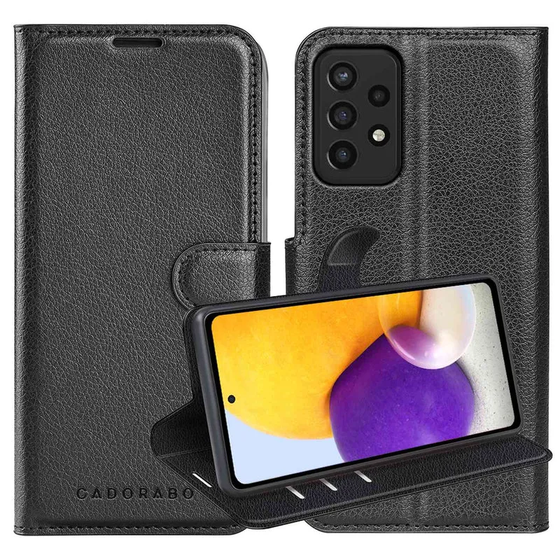 Cadorabo Hülle kompatibel mit Samsung Galaxy A72 4G / 5G Schutzhülle mit Magnetverschluss, Standfunktion und Kartenfach