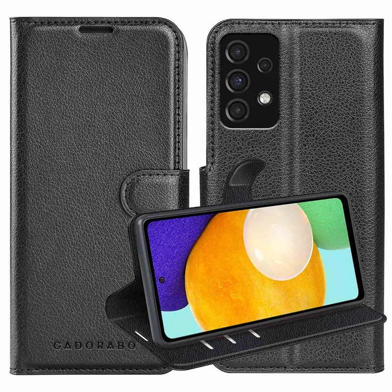 Cadorabo Hülle kompatibel mit Samsung Galaxy A52 (4G / 5G) / A52s Schutzhülle mit Magnetverschluss, Standfunktion und Kartenfach