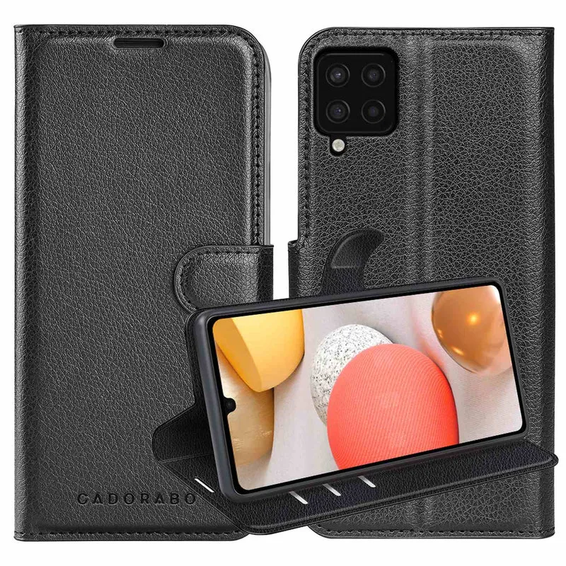 Cadorabo Hülle kompatibel mit Samsung Galaxy A42 5G / M42 5G Schutzhülle mit Magnetverschluss, Standfunktion und Kartenfach