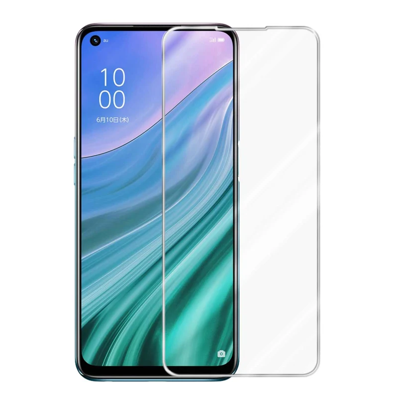 Cadorabo Panzer Folie kompatibel mit Oppo A54 5G - Schutzfolie Gehärtetes (Tempered) Display-Schutzglas in 9H Härte mit 3D Touch Kompatibilität