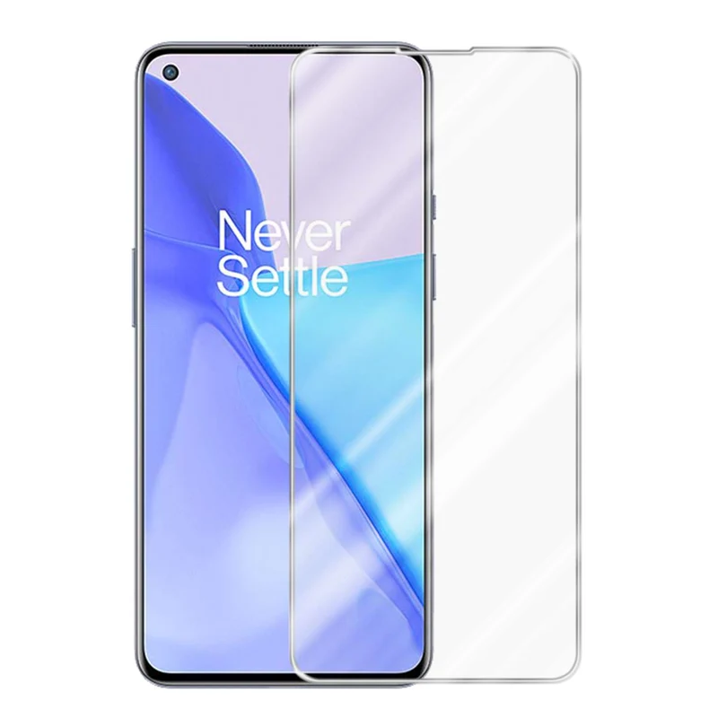 Cadorabo Panzer Folie kompatibel mit OnePlus 9 - Schutzfolie Gehärtetes (Tempered) Display-Schutzglas in 9H Härte mit 3D Touch Kompatibilität