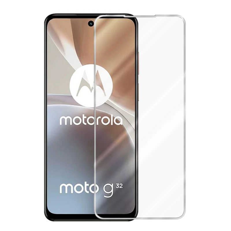 Cadorabo Panzer Folie kompatibel mit Motorola MOTO G32 - Schutzfolie Gehärtetes (Tempered) Display-Schutzglas in 9H Härte mit 3D Touch Kompatibilität