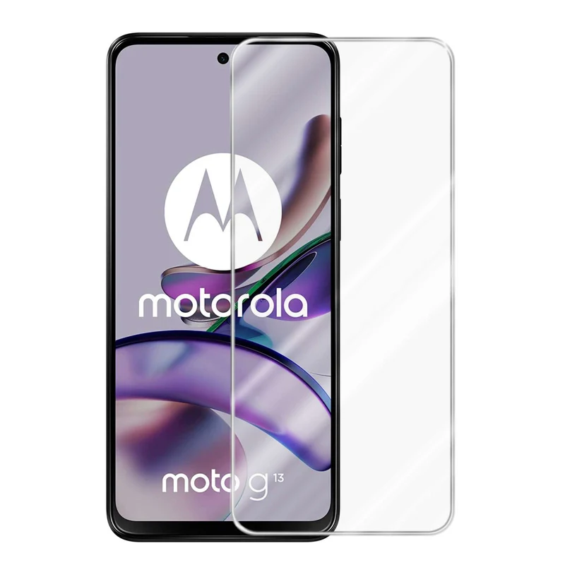 Cadorabo Panzer Folie kompatibel mit Motorola MOTO G13 / G23 - Schutzfolie Gehärtetes (Tempered) Display-Schutzglas in 9H Härte mit 3D Touch Kompatibilität