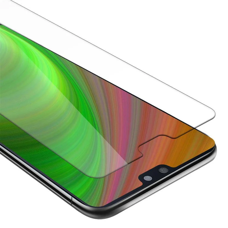 Cadorabo Panzer Folie kompatibel mit Huawei P20 - Schutzfolie Gehärtetes (Tempered) Display-Schutzglas in 9H Härte mit 3D Touch Kompatibilität