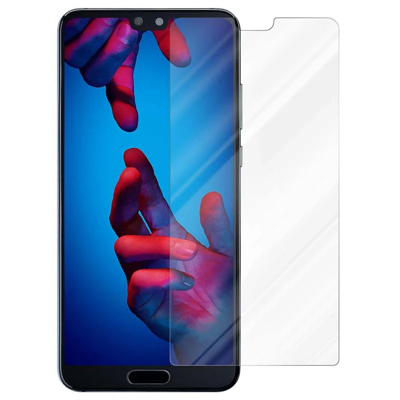 Cadorabo Panzer Folie kompatibel mit Huawei P20 - Schutzfolie Gehärtetes (Tempered) Display-Schutzglas in 9H Härte mit 3D Touch Kompatibilität