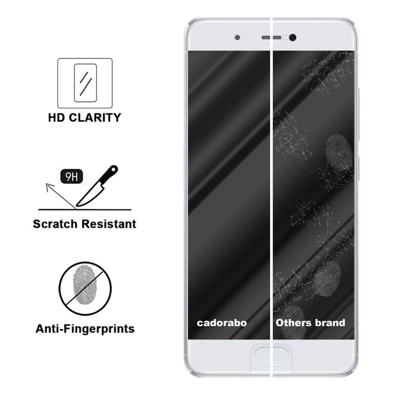 Cadorabo Panzer Folie kompatibel mit Xiaomi Mi 5s - Schutzfolie Gehärtetes (Tempered) Display-Schutzglas in 9H Härte mit 3D Touch Kompatibilität