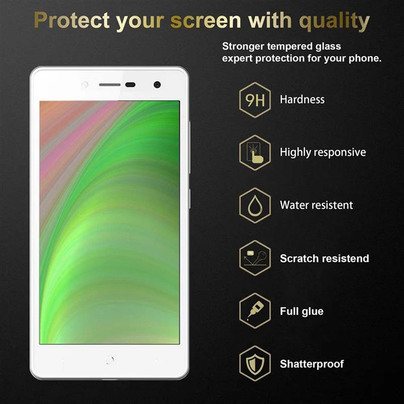 Cadorabo Panzer Folie kompatibel mit ZTE Blade L7 - Schutzfolie Gehärtetes (Tempered) Display-Schutzglas in 9H Härte mit 3D Touch Kompatibilität