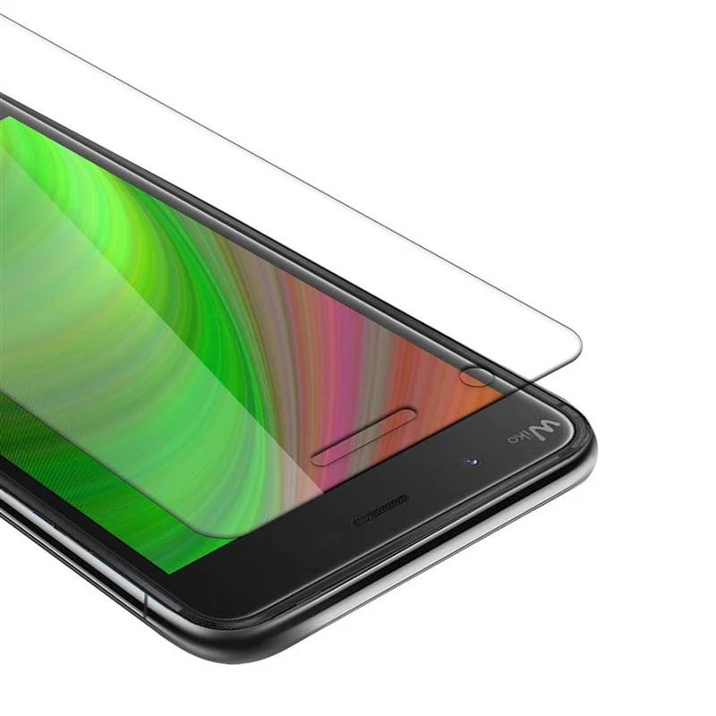 Cadorabo Panzer Folie kompatibel mit WIKO HARRY - Schutzfolie Gehärtetes (Tempered) Display-Schutzglas in 9H Härte mit 3D Touch Kompatibilität