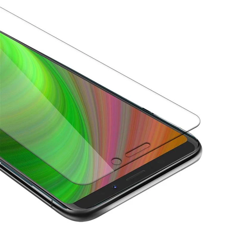 Cadorabo Panzer Folie kompatibel mit WIKO VIEW XL - Schutzfolie Gehärtetes (Tempered) Display-Schutzglas in 9H Härte mit 3D Touch Kompatibilität