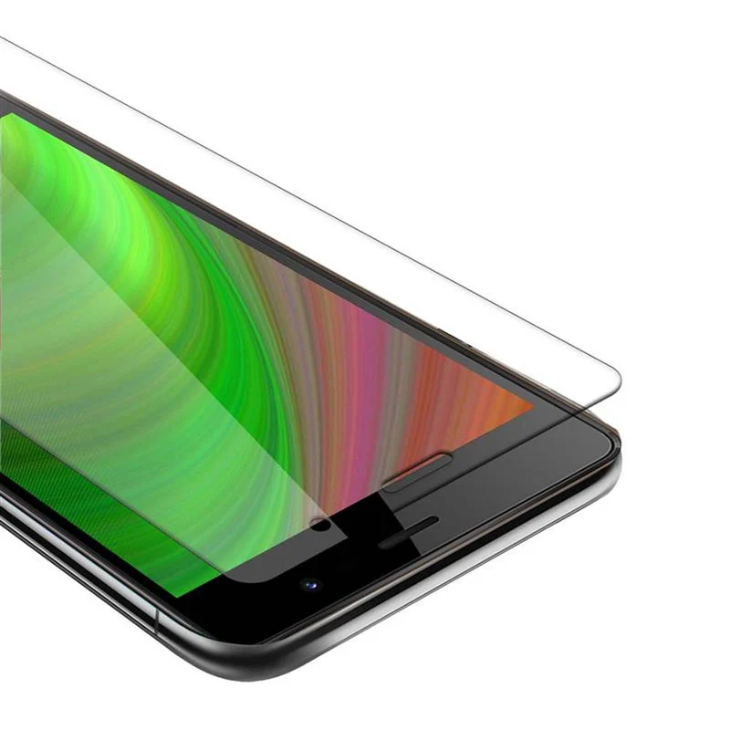 Cadorabo Panzer Folie kompatibel mit WIKO U FEEL LITE - Schutzfolie Gehärtetes (Tempered) Display-Schutzglas in 9H Härte mit 3D Touch Kompatibilität