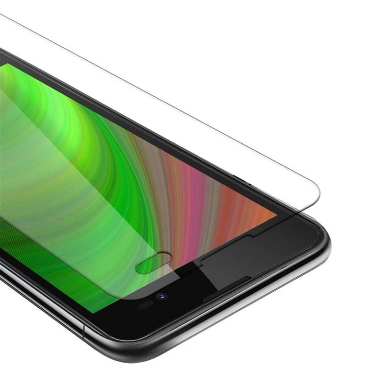 Cadorabo Panzer Folie kompatibel mit WIKO SUNNY 2 PLUS - Schutzfolie Gehärtetes (Tempered) Display-Schutzglas in 9H Härte mit 3D Touch Kompatibilität