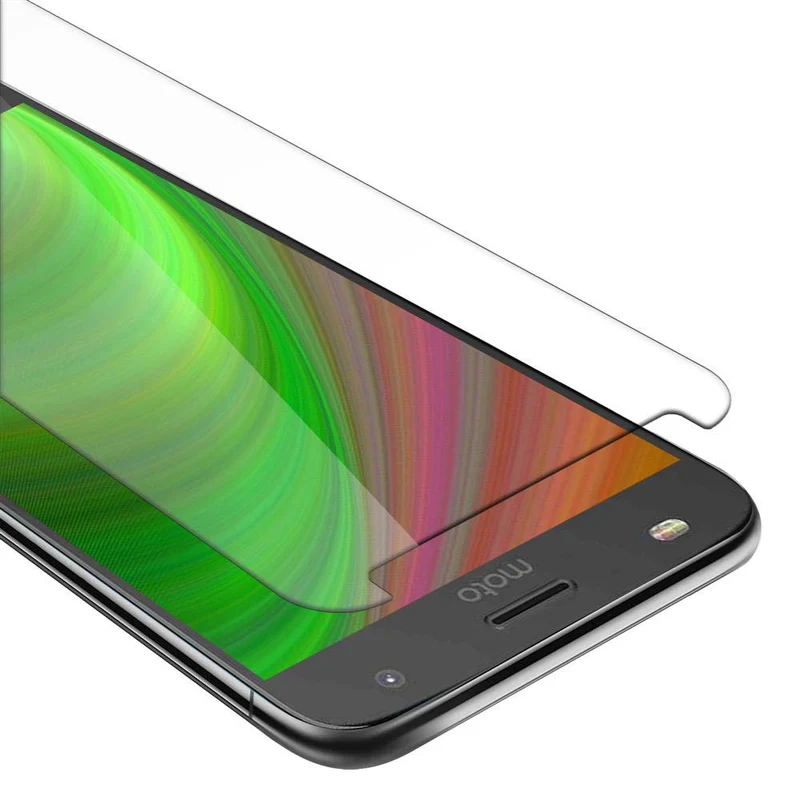 Cadorabo Panzer Folie kompatibel mit Motorola MOTO Z2 PLAY / Z2 FORCE - Schutzfolie Gehärtetes (Tempered) Display-Schutzglas in 9H Härte mit 3D Touch Kompatibilität