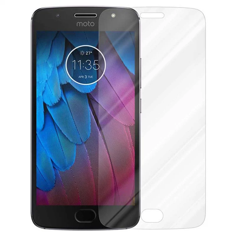 Cadorabo Panzer Folie kompatibel mit Motorola MOTO G5S PLUS - Schutzfolie Gehärtetes (Tempered) Display-Schutzglas in 9H Härte mit 3D Touch Kompatibilität