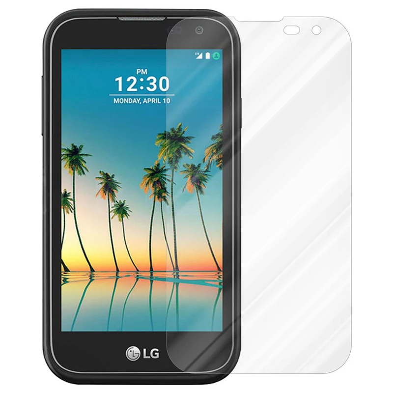 Cadorabo Panzer Folie kompatibel mit LG K3 2017 - Schutzfolie Gehärtetes (Tempered) Display-Schutzglas in 9H Härte mit 3D Touch Kompatibilität