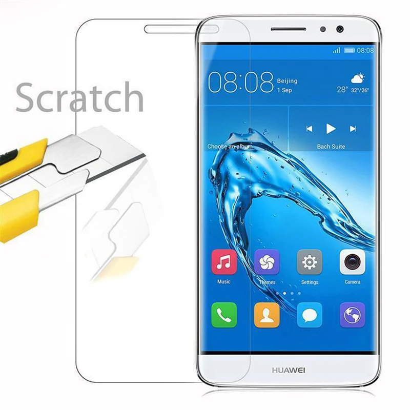 Cadorabo Panzer Folie kompatibel mit Huawei NOVA PLUS - Schutzfolie Gehärtetes (Tempered) Display-Schutzglas in 9H Härte mit 3D Touch Kompatibilität