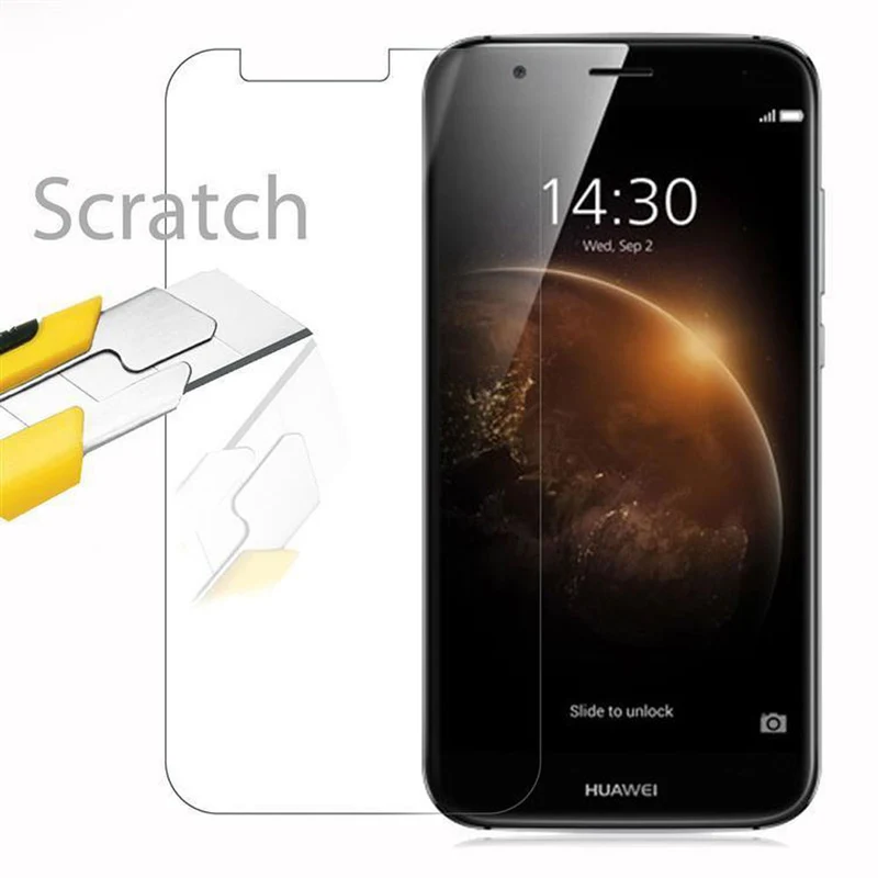 Cadorabo Panzer Folie kompatibel mit Huawei ASCEND G7 PLUS / G8 / GX8 - Schutzfolie Gehärtetes (Tempered) Display-Schutzglas in 9H Härte mit 3D Touch Kompatibilität