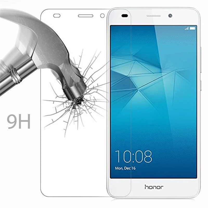 Cadorabo Panzer Folie kompatibel mit Honor 5C - Schutzfolie Gehärtetes (Tempered) Display-Schutzglas in 9H Härte mit 3D Touch Kompatibilität