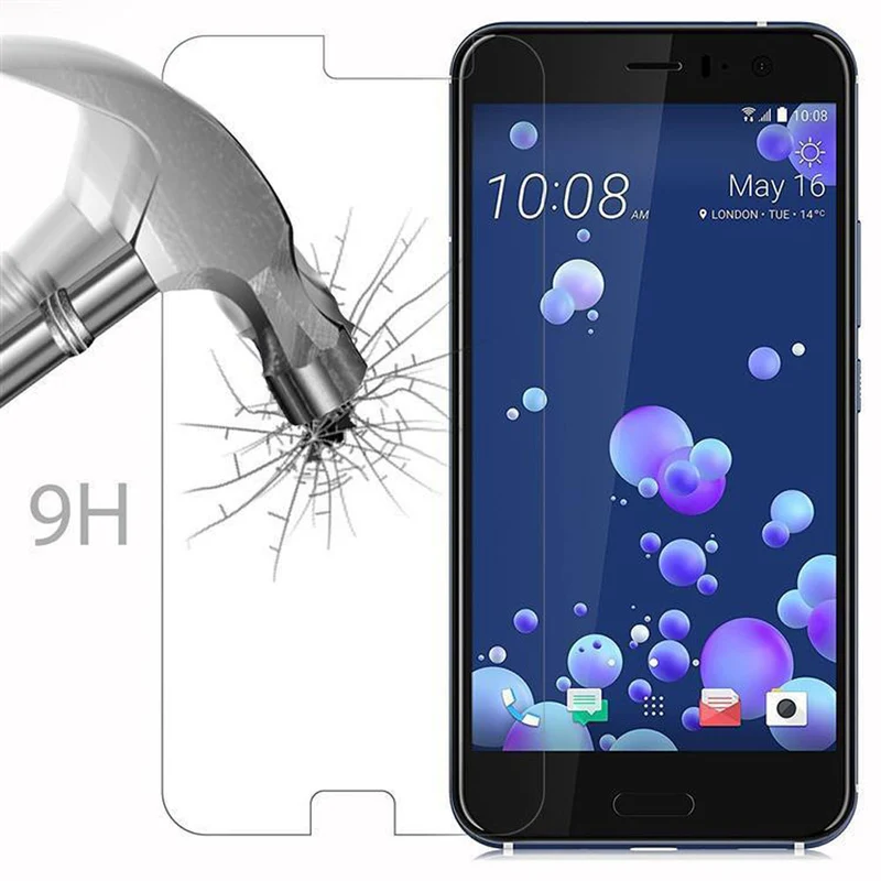 Cadorabo Panzer Folie kompatibel mit HTC OCEAN / U11 - Schutzfolie Gehärtetes (Tempered) Display-Schutzglas in 9H Härte mit 3D Touch Kompatibilität
