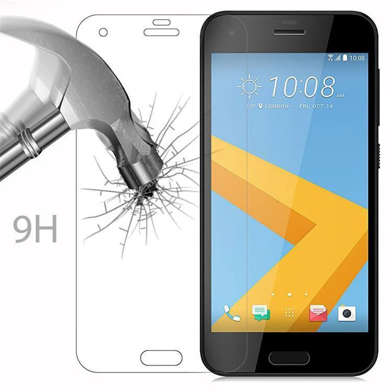 Cadorabo Panzer Folie kompatibel mit HTC ONE A9S - Schutzfolie Gehärtetes (Tempered) Display-Schutzglas in 9H Härte mit 3D Touch Kompatibilität