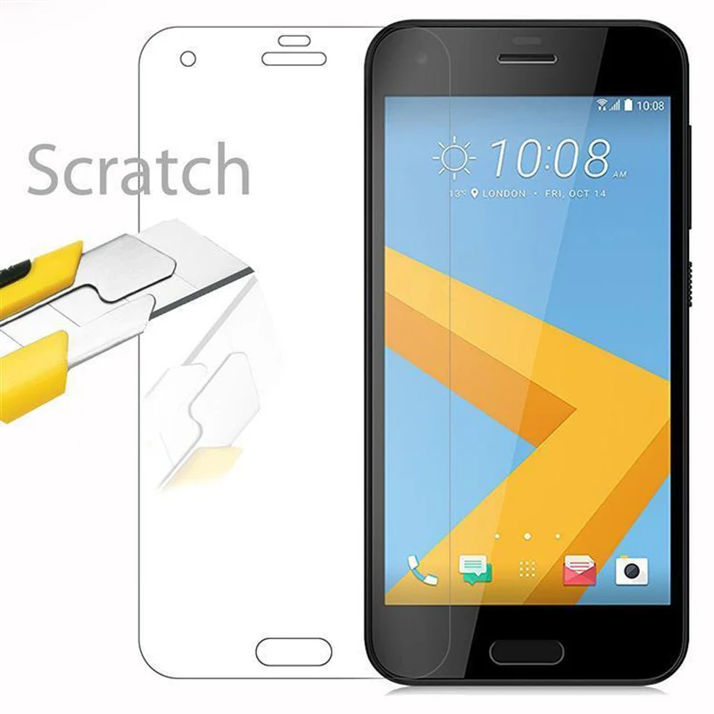 Cadorabo Panzer Folie kompatibel mit HTC ONE A9S - Schutzfolie Gehärtetes (Tempered) Display-Schutzglas in 9H Härte mit 3D Touch Kompatibilität
