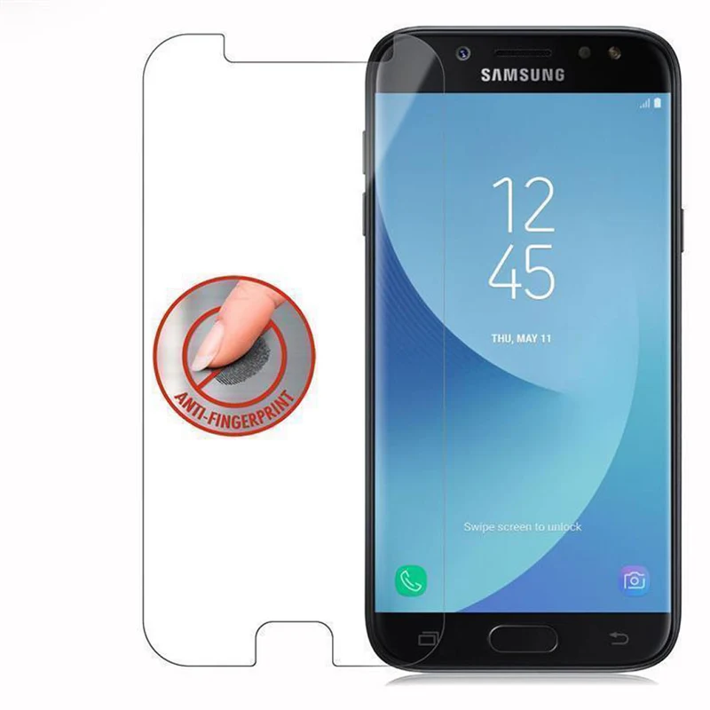 Cadorabo Panzer Folie kompatibel mit Samsung Galaxy J7 2017 / J7 PRO - Schutzfolie Gehärtetes (Tempered) Display-Schutzglas in 9H Härte mit 3D Touch Kompatibilität